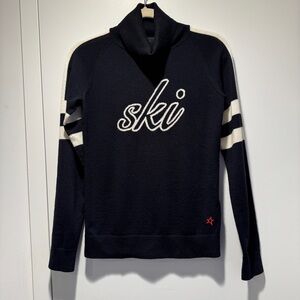 Perfect Moment Neve Merino Wool Sweater in Navy Blue